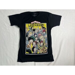 Funimation My Hero Academia Black Graphic Crew Neck Short Sleeve T-Shirt M